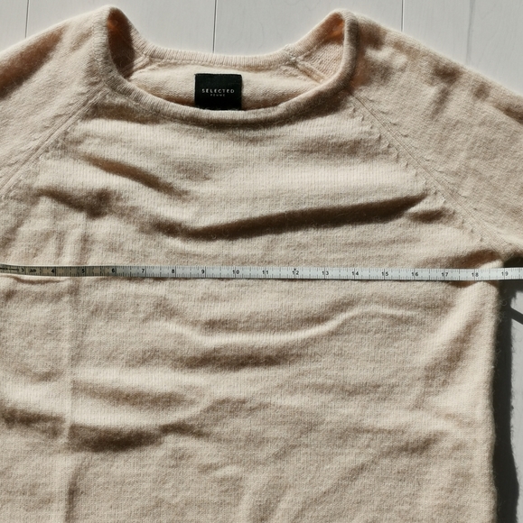 Angora wool soft pink fluffy sweater XS like S - Picture 4 of 7